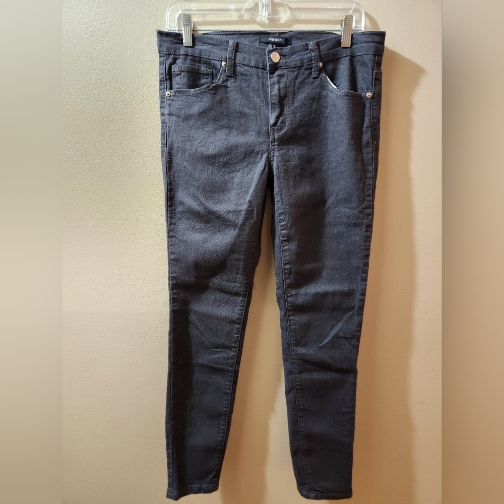 Forever 21, new, stretchable, gray denim, skinny, unisex 29x29 or size 10